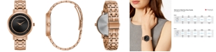 Caravelle Women's Rose Gold-Tone Stainless Steel Bracelet Watch 36mm
